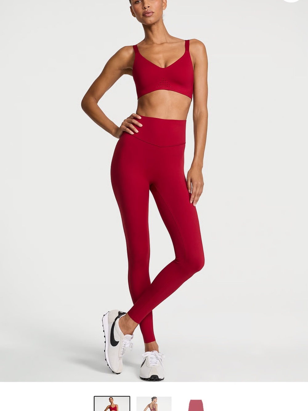 Victoria's Secret Crimson High-Waist Performance Leggings